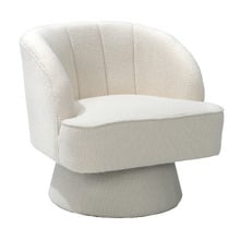 Krishna Boucle Swivel Accent Chair